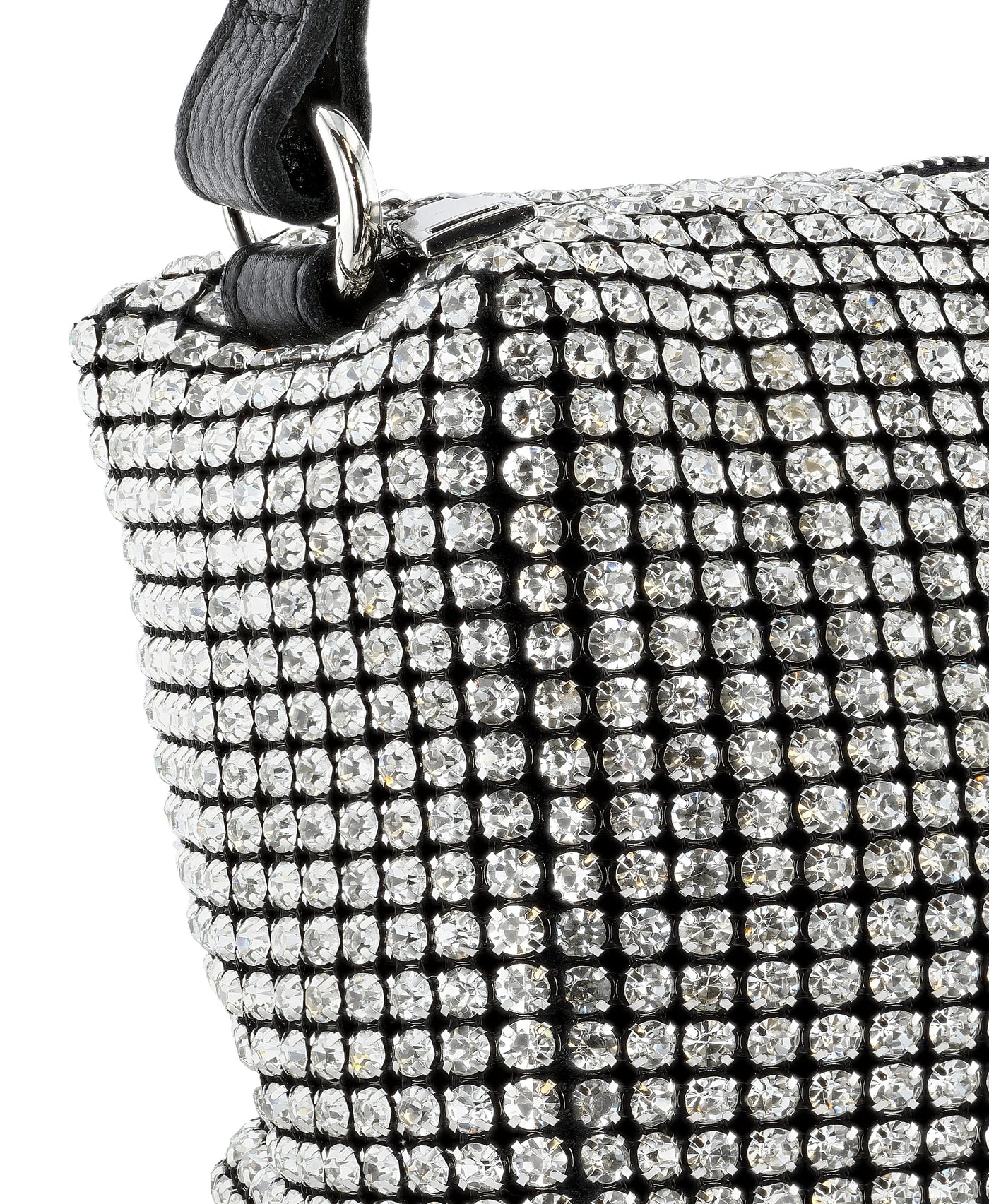 Rhinestone & Leather Evening Bag view 2