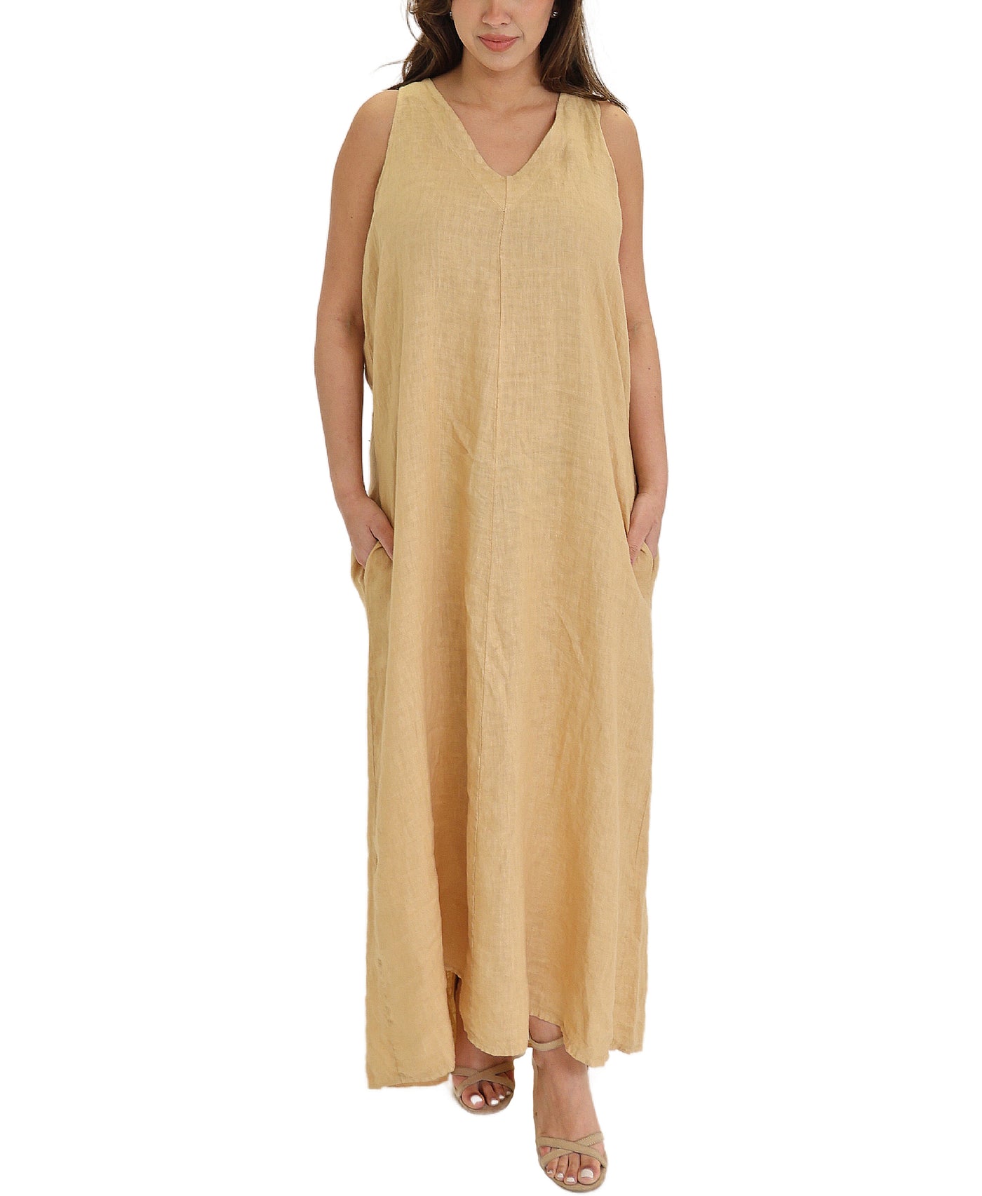 Linen Maxi Dress view 1