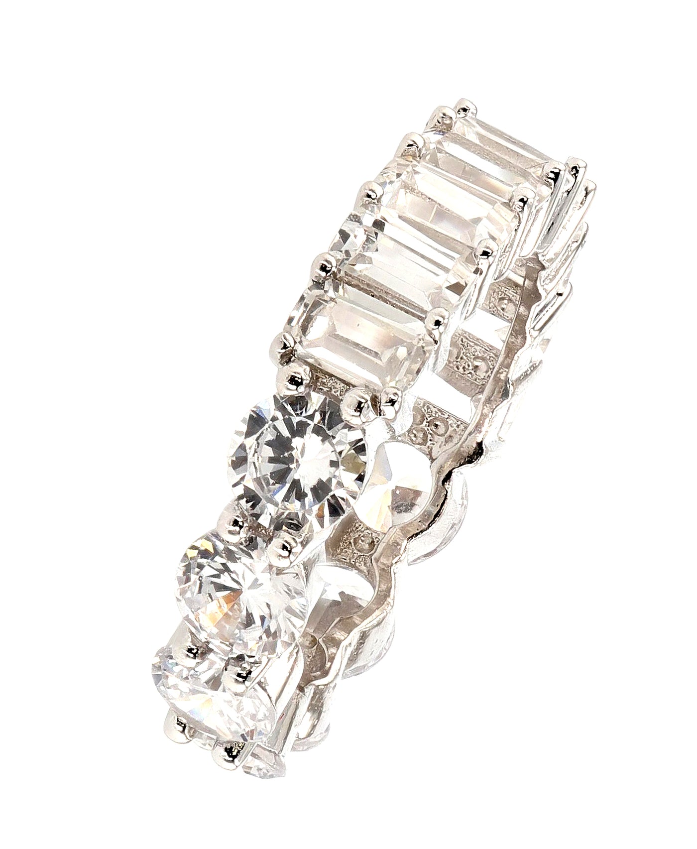 Cubic Zirconia Eternity Band view 2