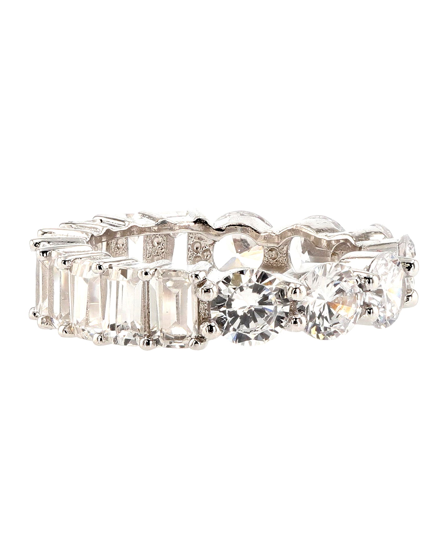 Cubic Zirconia Eternity Band view 1