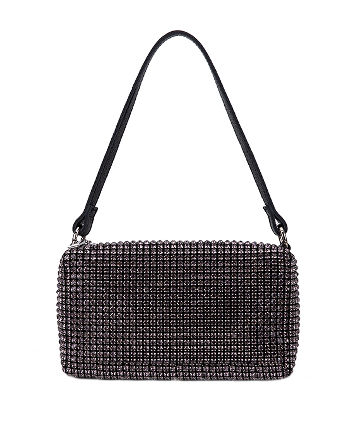 Rhinestone & Leather Evening Bag view 1