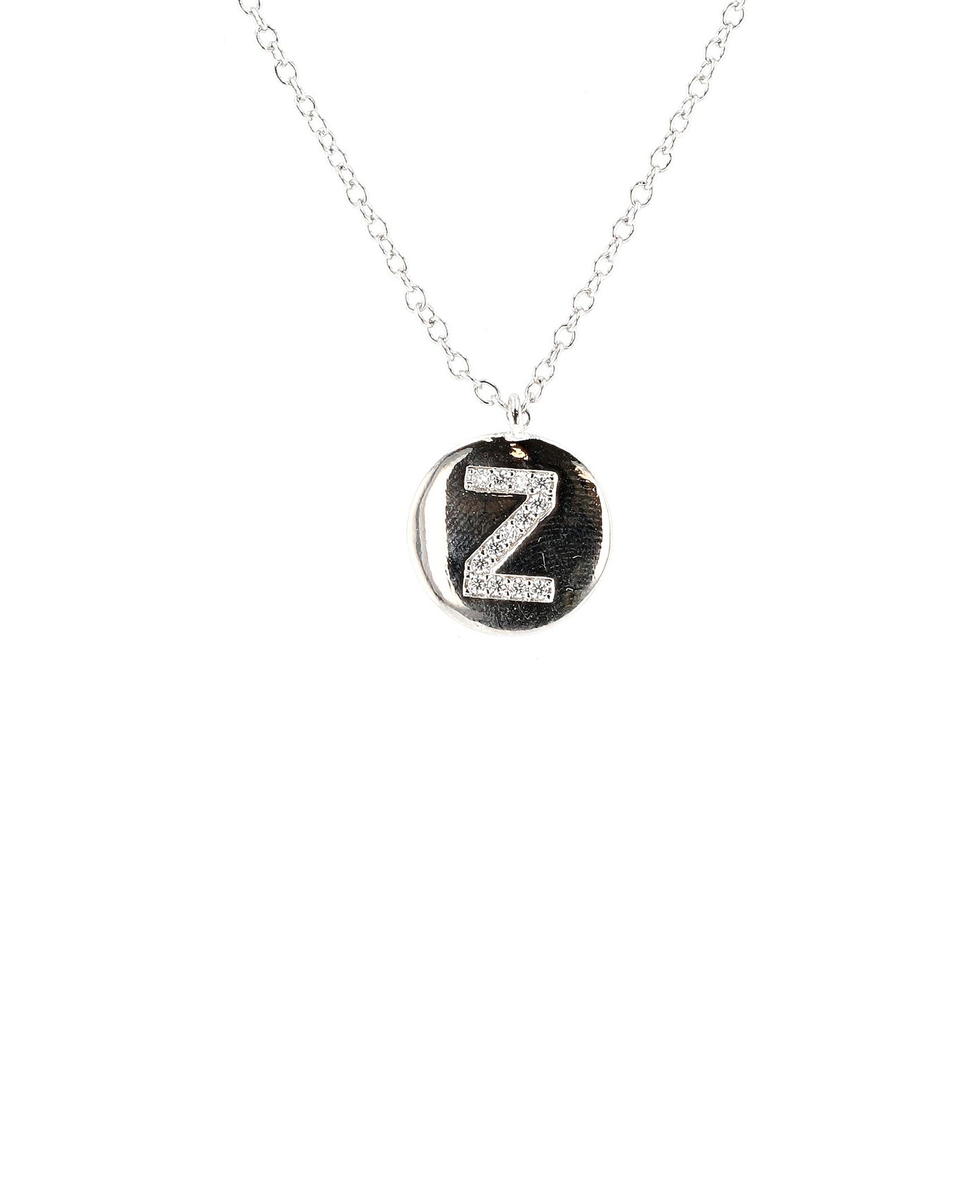 Initial Necklace w/ CZ view 25