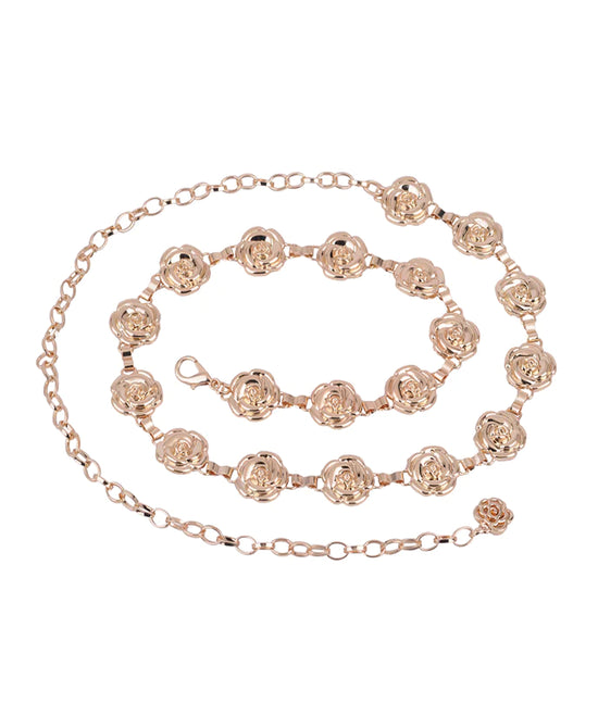 Rose Metal Chain Belt view 