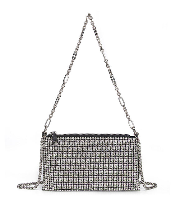 Small Rhinestone Evening Bag w/ Chain Strap view 