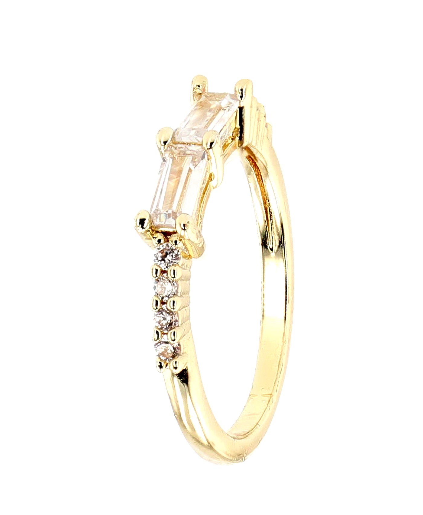 CZ Baguette Ring view 3