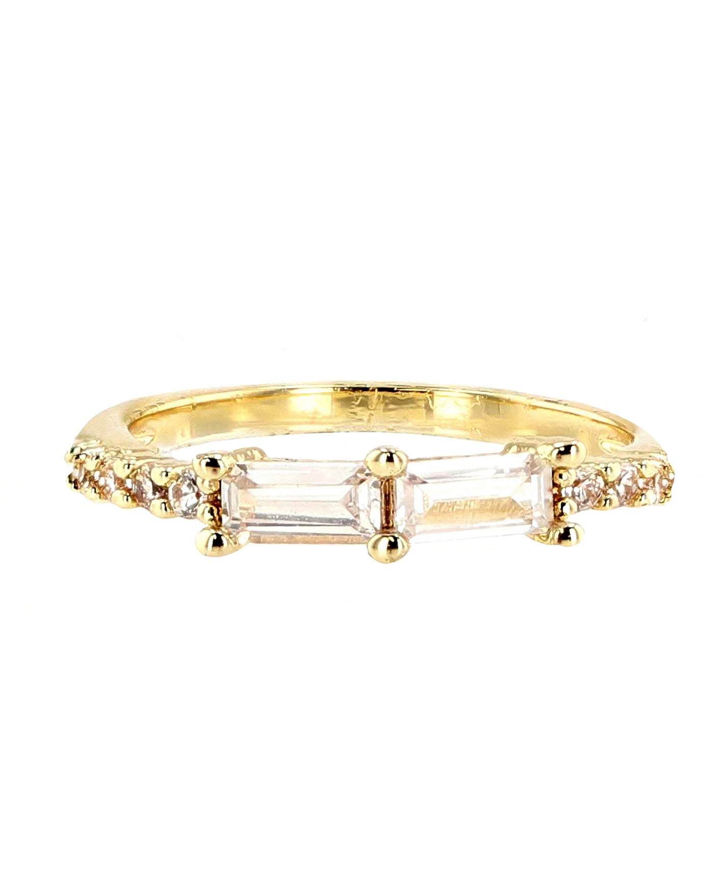 CZ Baguette Ring view 1