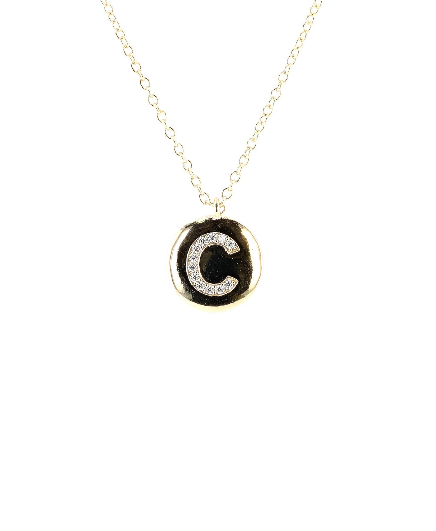 Initial Necklace w/ CZ view 3