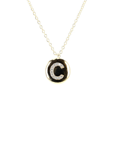 Initial Necklace w/ CZ image 3