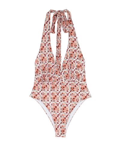 Geo Print One Piece Swimsuit image 1