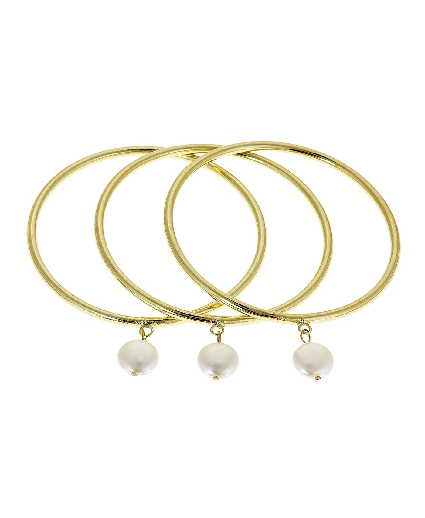 Bangle Set w/ Pearl Charm view 1