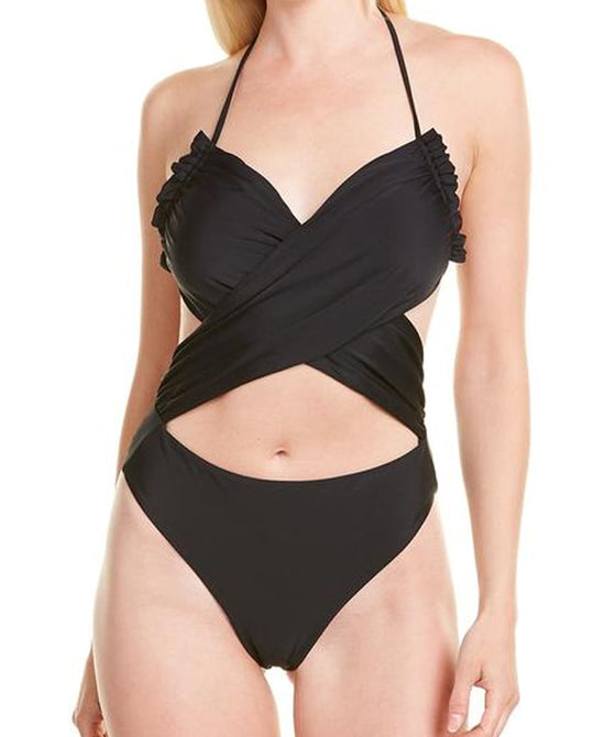 Criss Cross One Piece Swimsuit view 