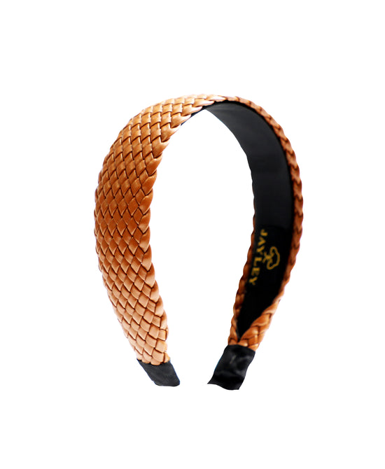 Braided Faux Leather Headband view 