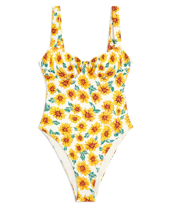 Sunflower Print One-Piece Swimsuit view 