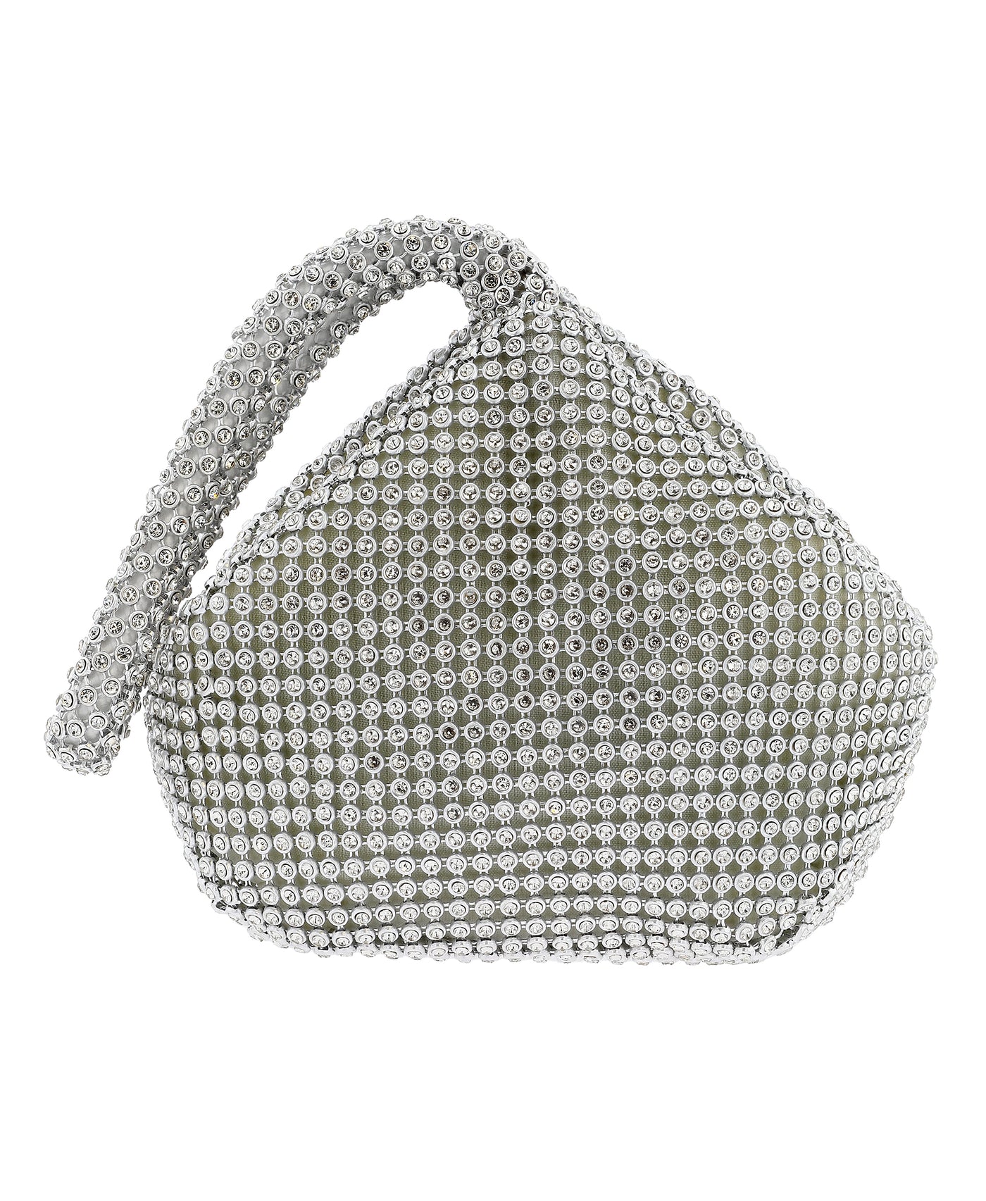 Mesh Rhinestone Pyramid Bag view 1