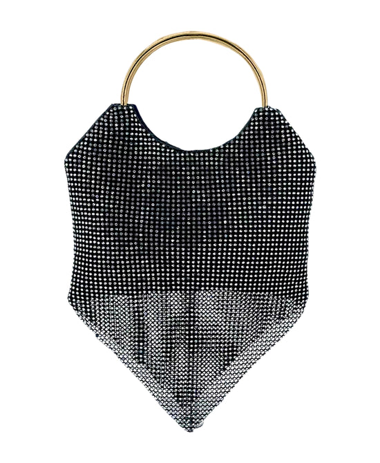 Mesh Rhinestone Evening Bag view 