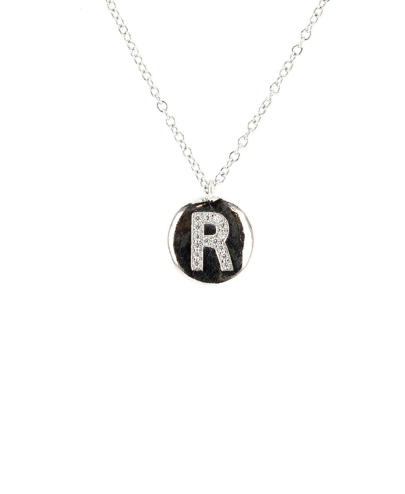 Initial Necklace w/ CZ view 18