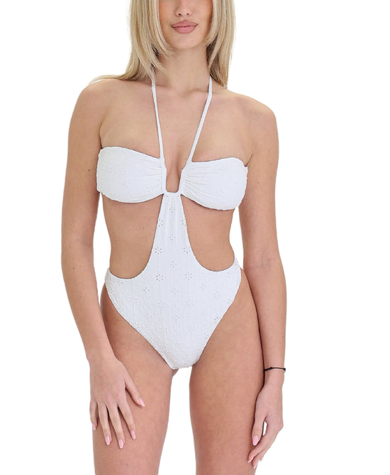 Eyelet Monokini Swimsuit view 