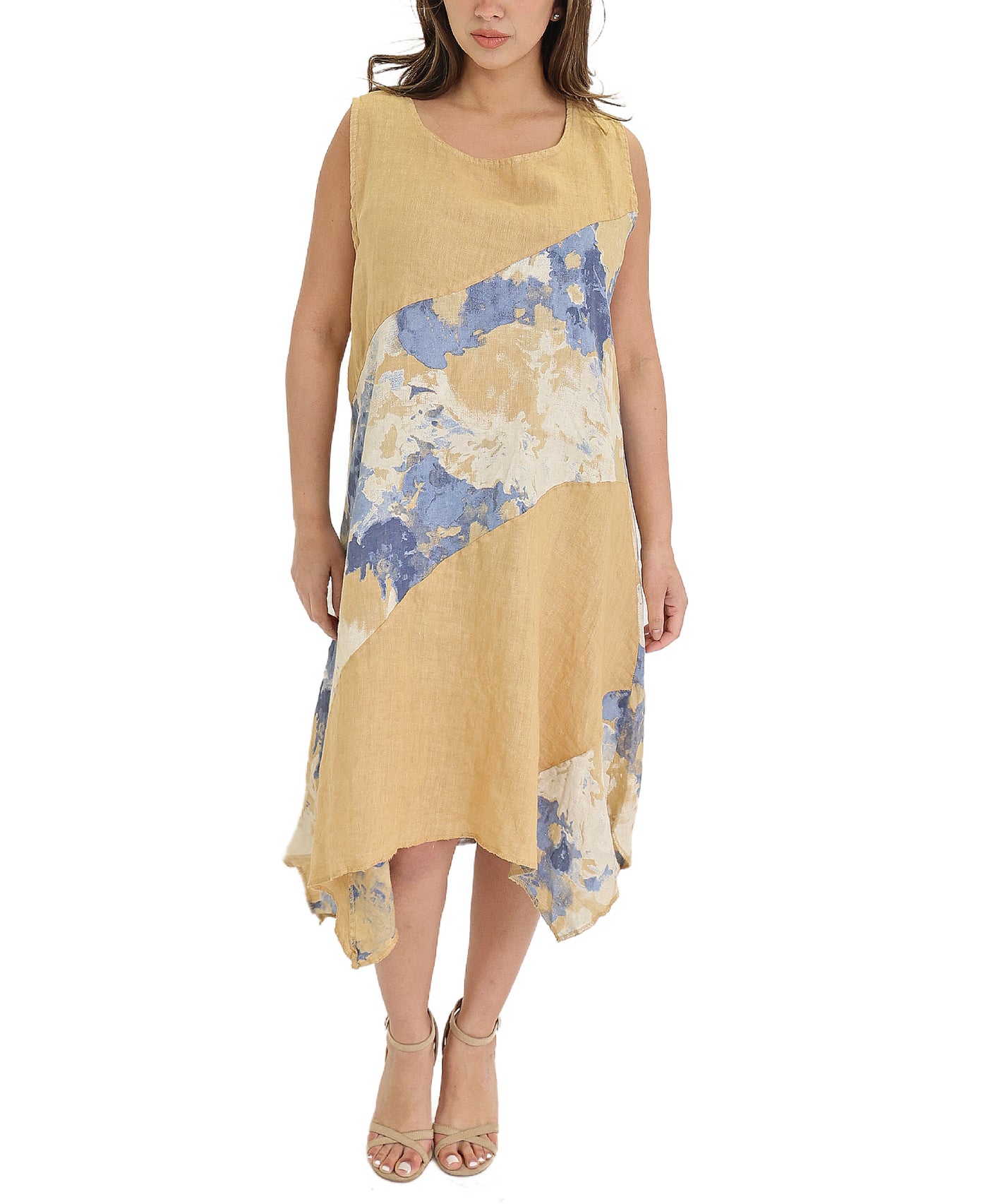 Linen Floral Dress view 1