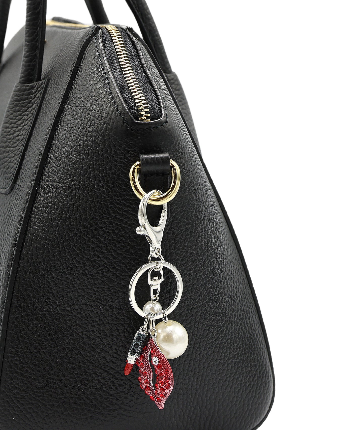 Lips & Lipstick Bag Charm/Key Chain view 1