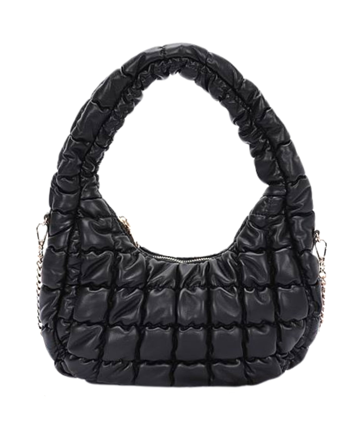 Faux Leather Quilted Handbag view 1