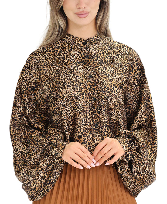 Leopard Print Blouse view 