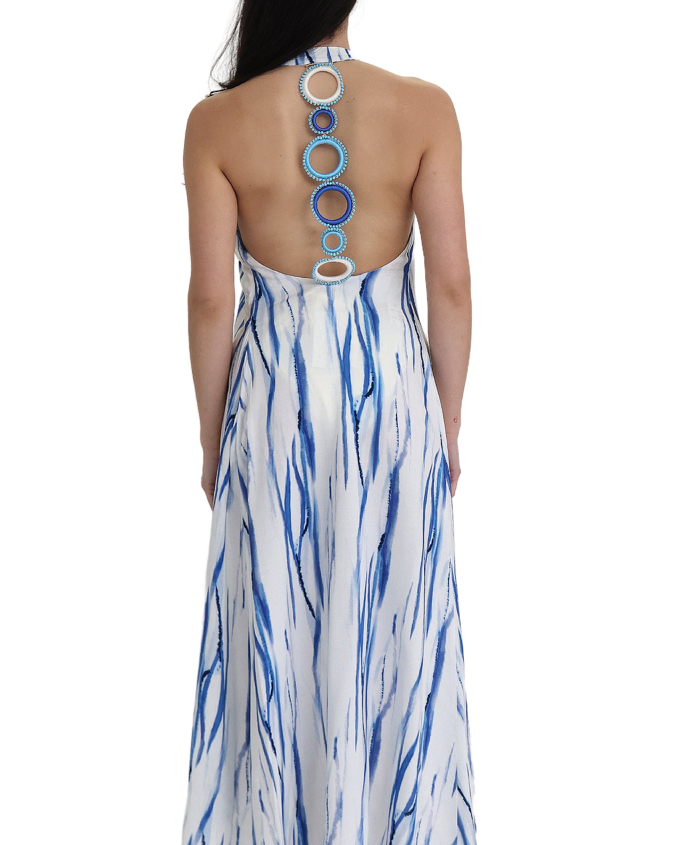 Printed Hi Lo Swim Cover-Up w/ Back Detail view 2