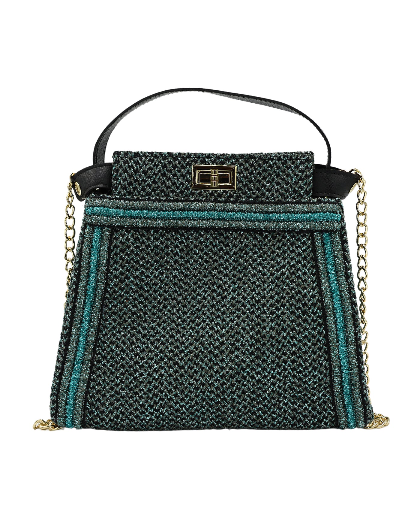 Metallic Mesh Handbag view 1