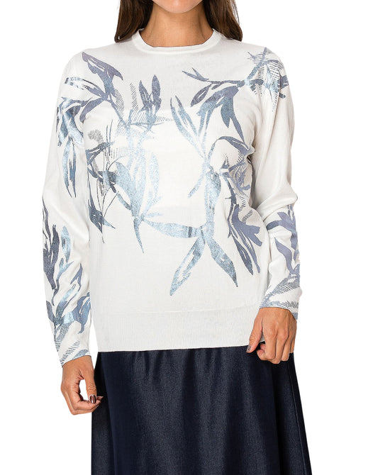 Shimmer Printed Sweater view 