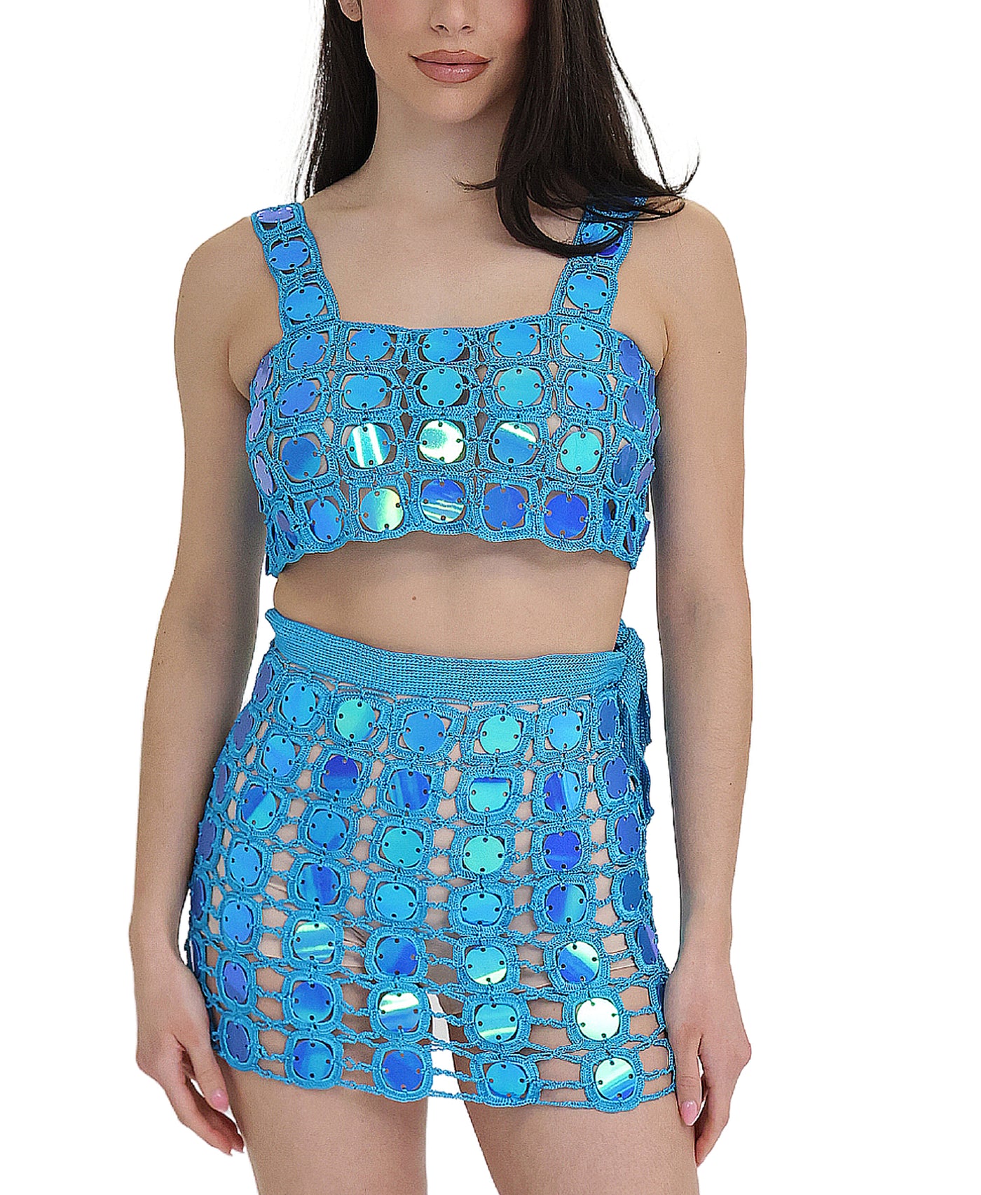 Sequin Crop Top view 1