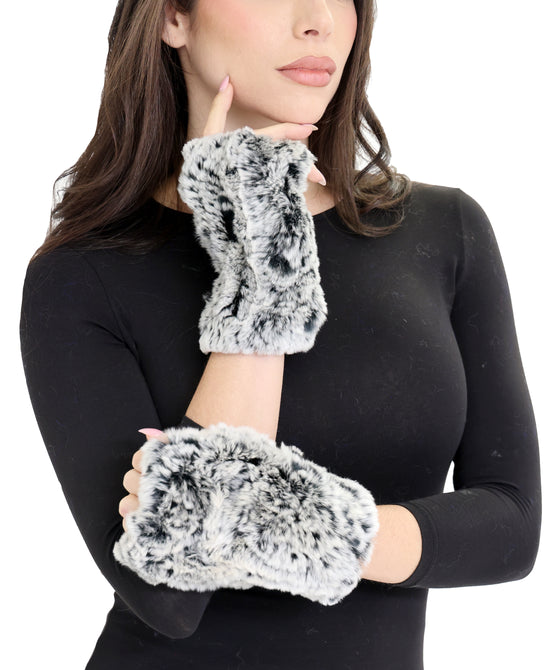 Fur Fingerless Gloves view 