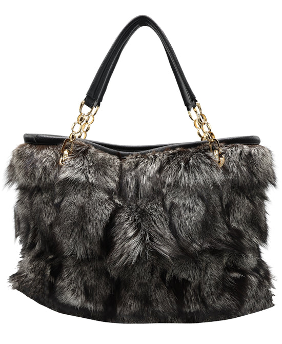 Large Fox Fur Handbag view 