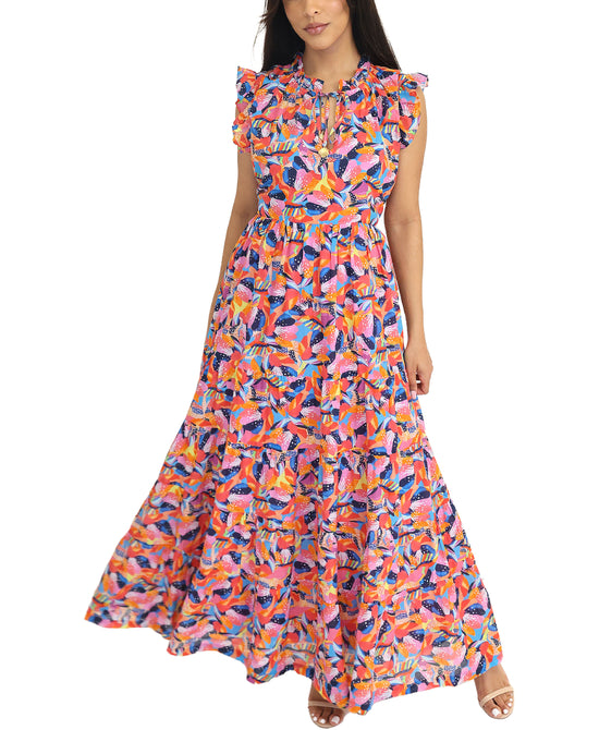 Printed Maxi Dress w/ Ruffles view 