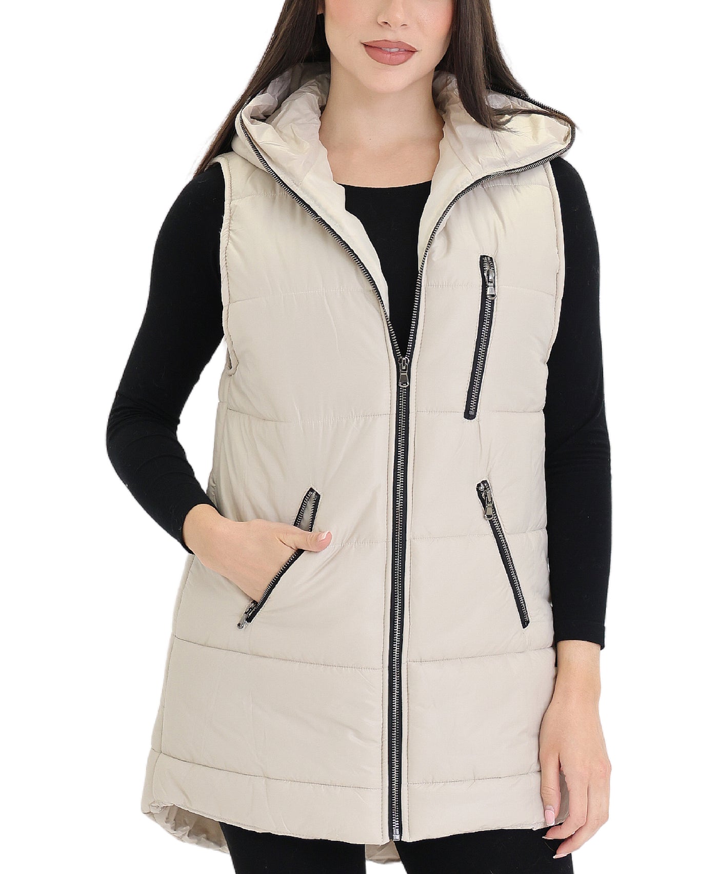 Puffer Vest w/ Hood view 1