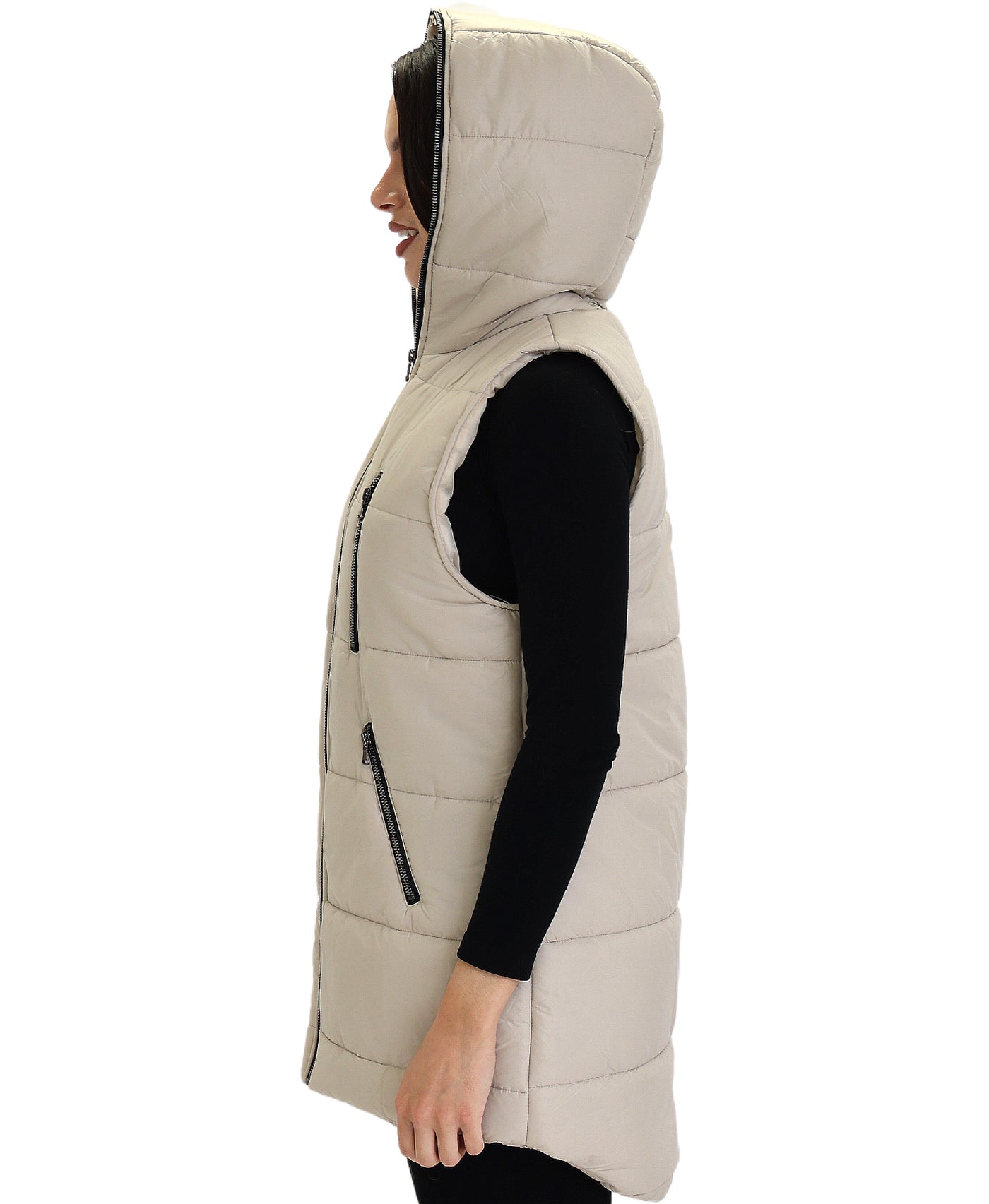 Puffer Vest w/ Hood view 2