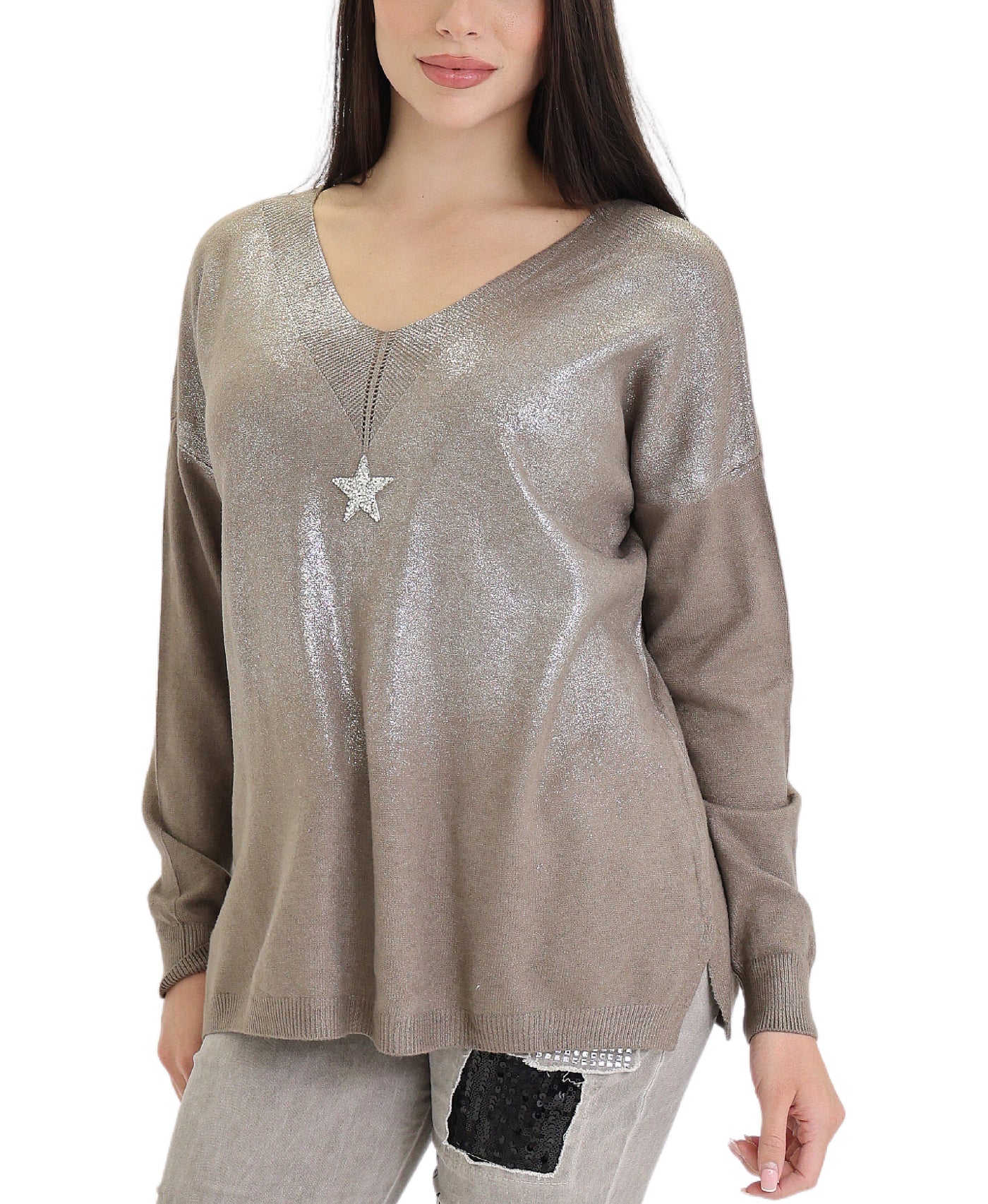 Shimmer Star Sweater view 1