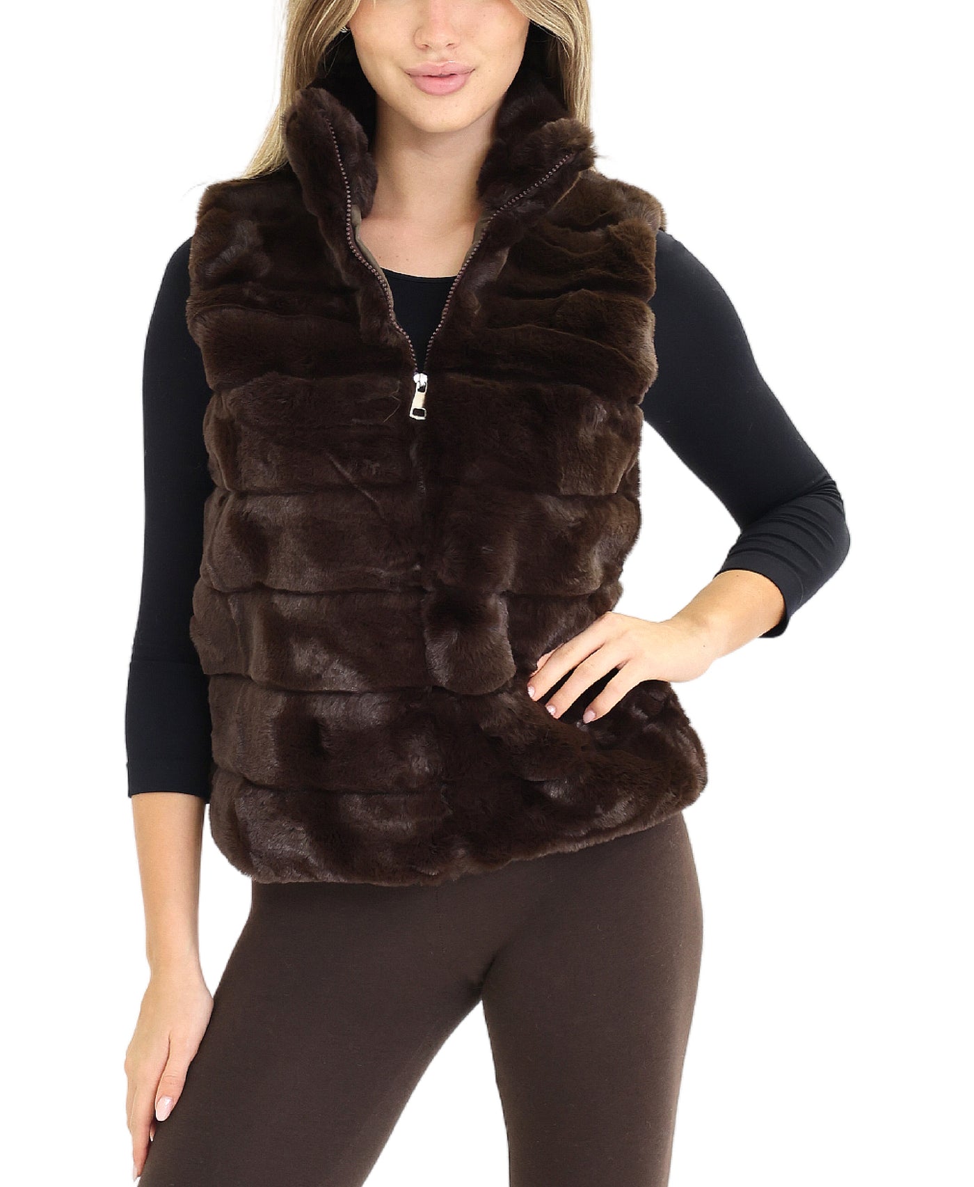 Faux Fur Vest view 1