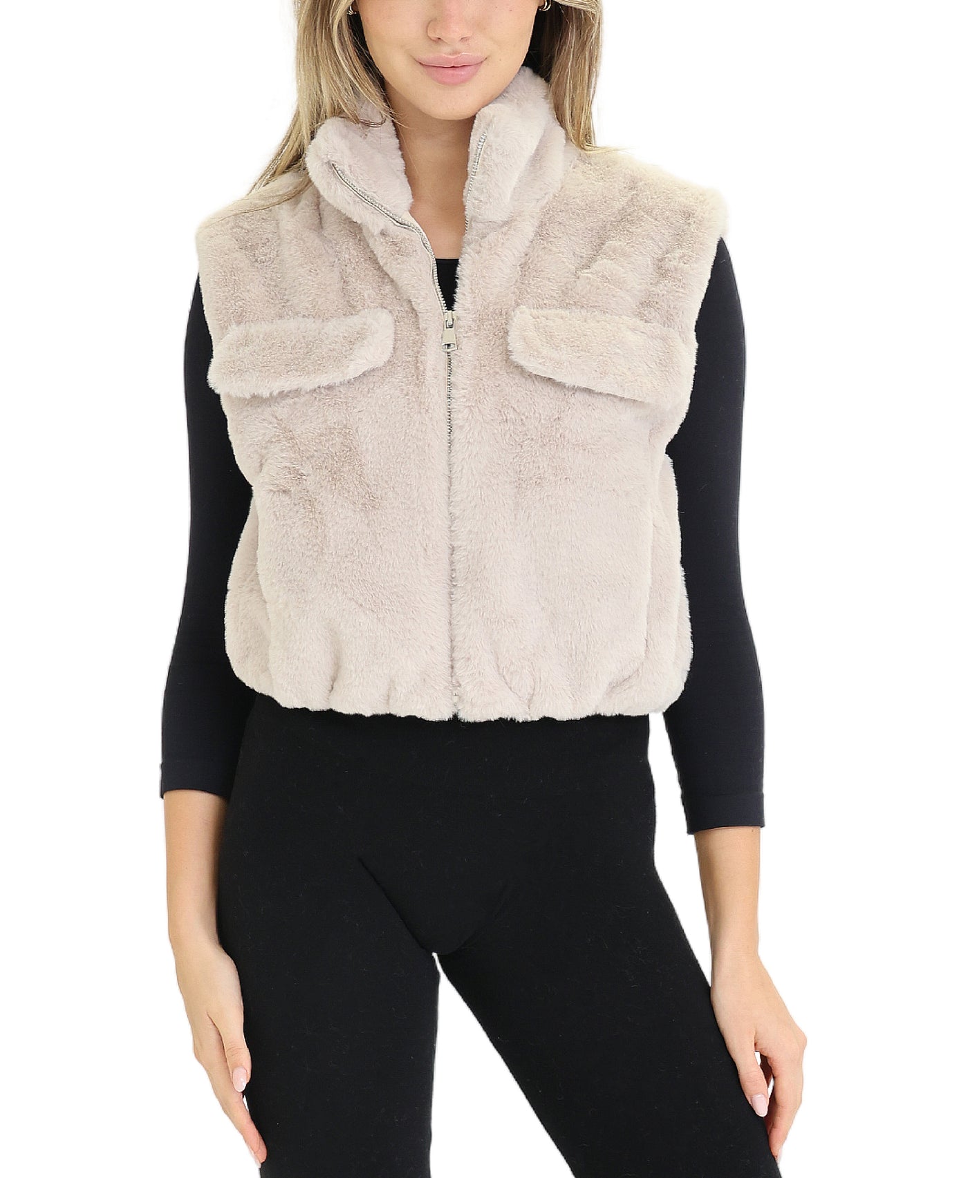 Faux Fur Vest view 1