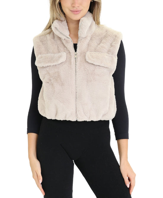 Faux Fur Vest view 