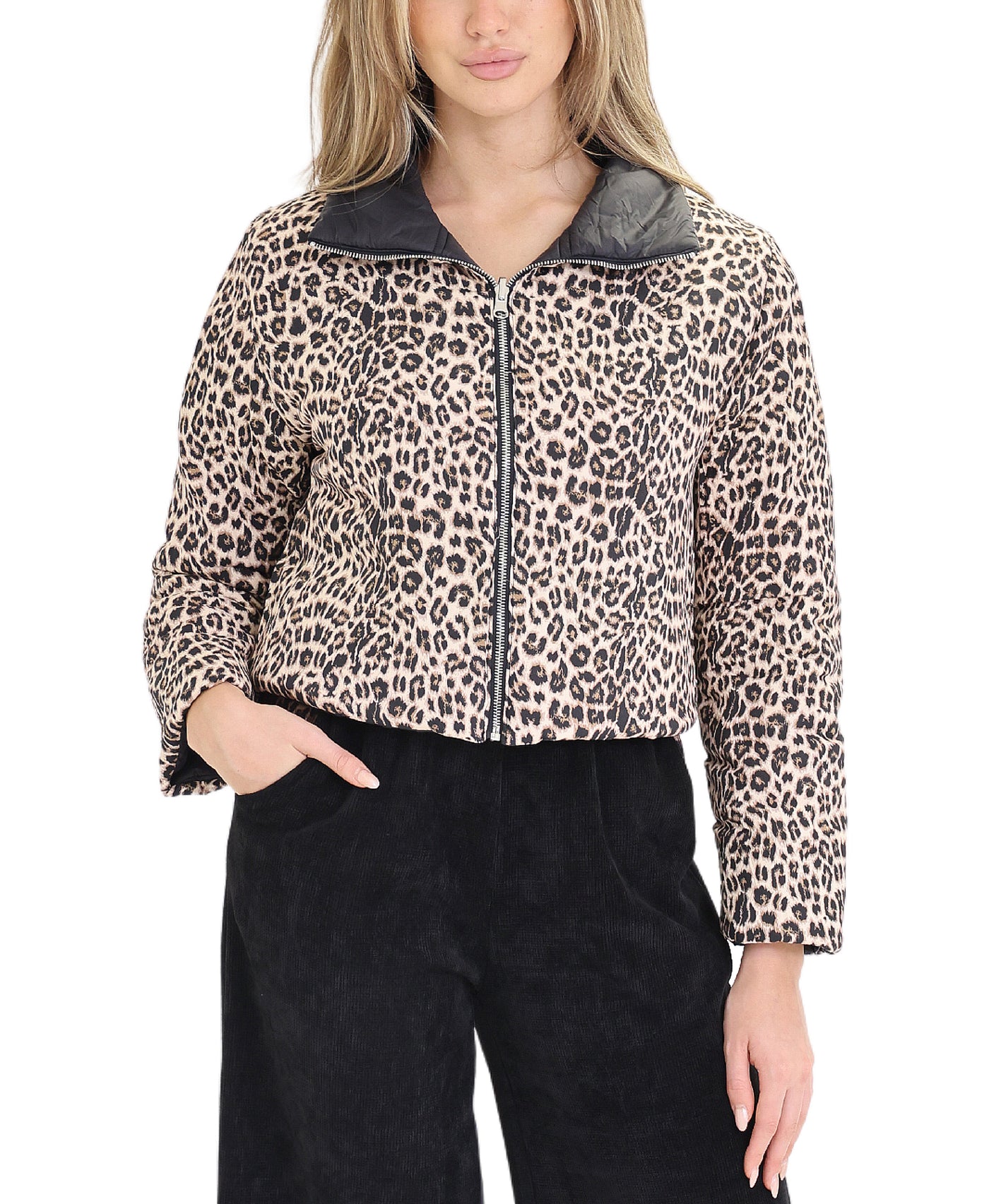 Reversible Leopard Print Jacket view 2