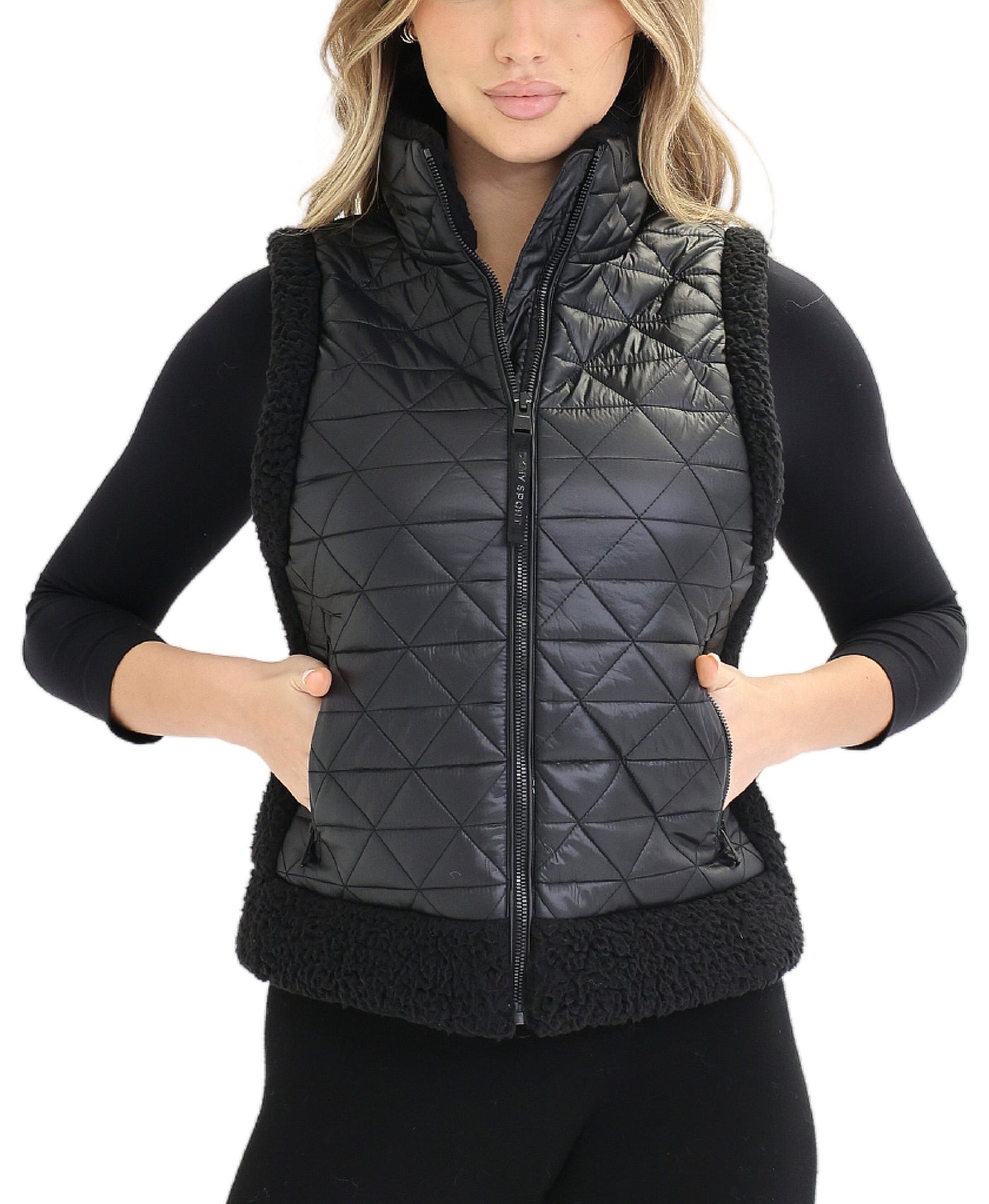 Quilted Vest w/ Sherpa view 1