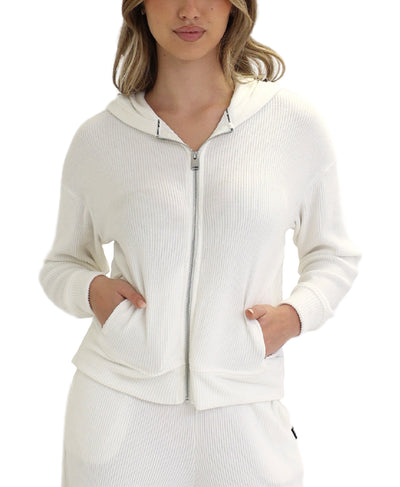 Brushed Ribbed Hoodie image 1