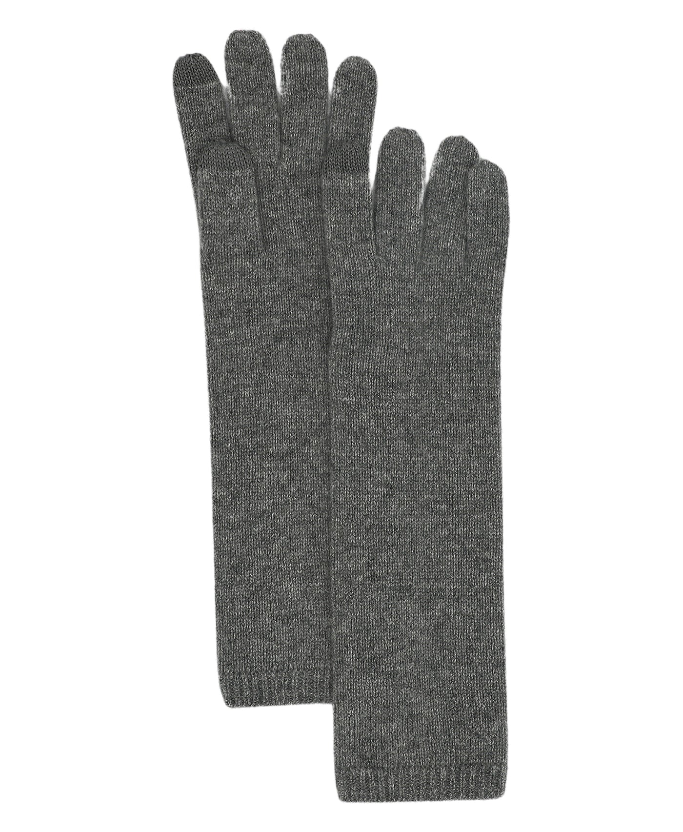 Cashmere Long Gloves- Tech Friendly view 1