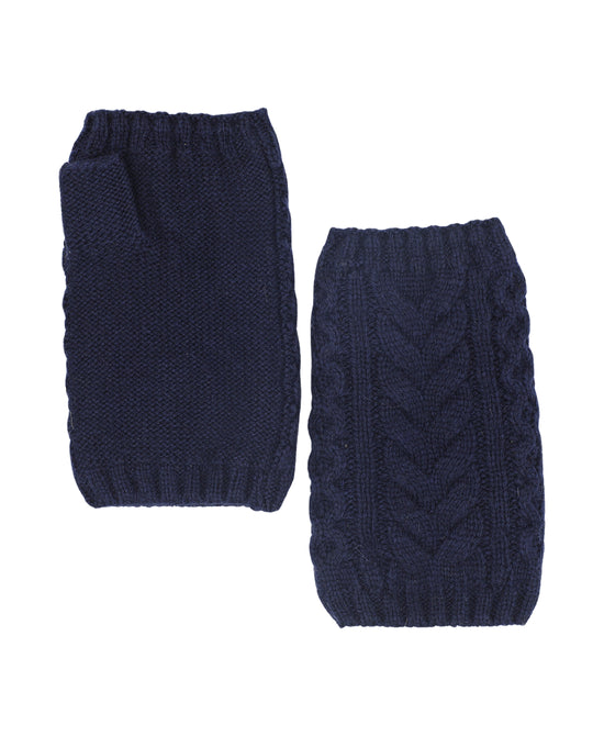 Cable Knit Fingerless Gloves view 