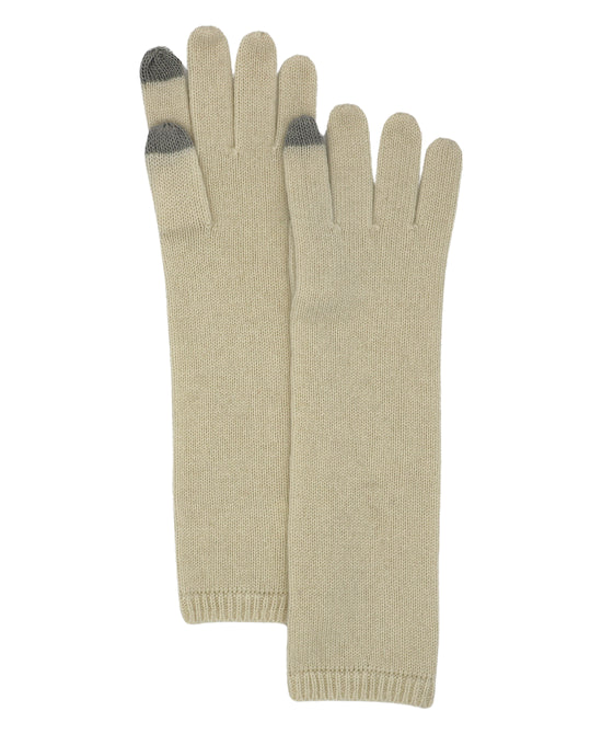 Cashmere Long Gloves- Tech Friendly view 