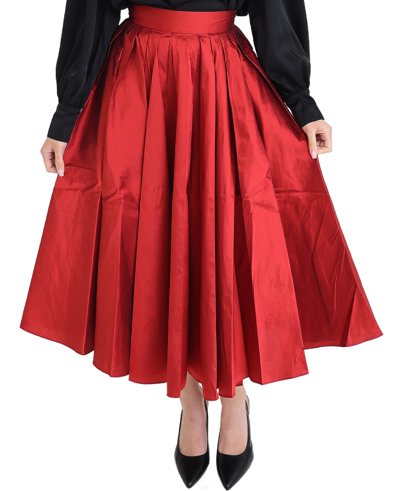 Solid Midi Skirt view 1