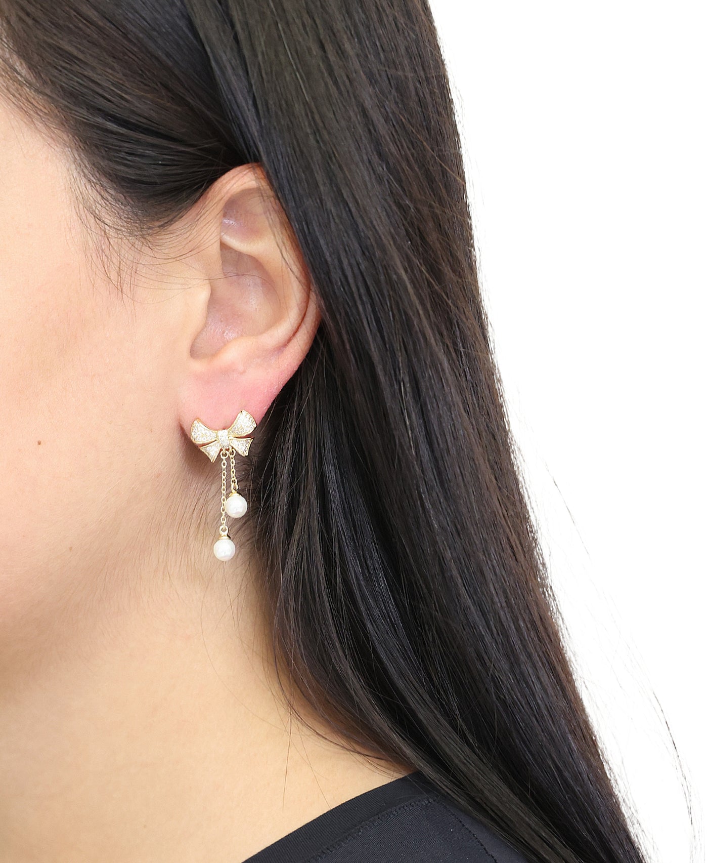 Bow Drop Earrings view 1