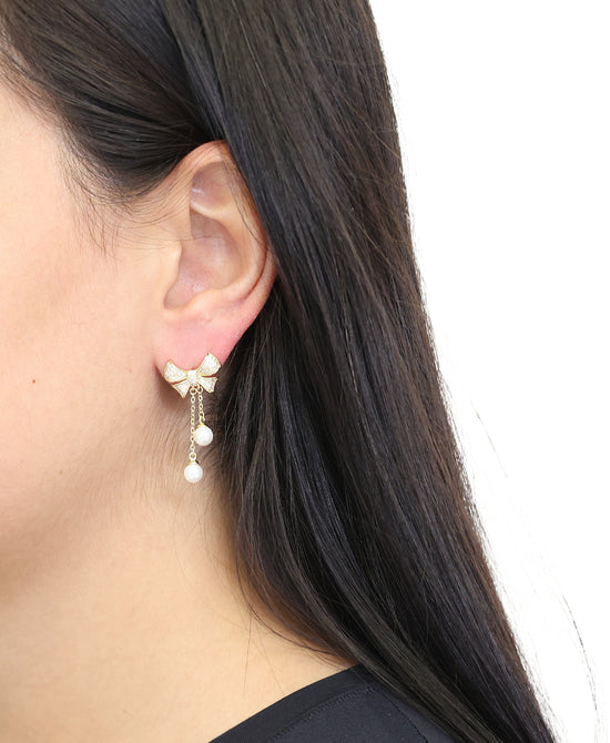 Bow Drop Earrings view 