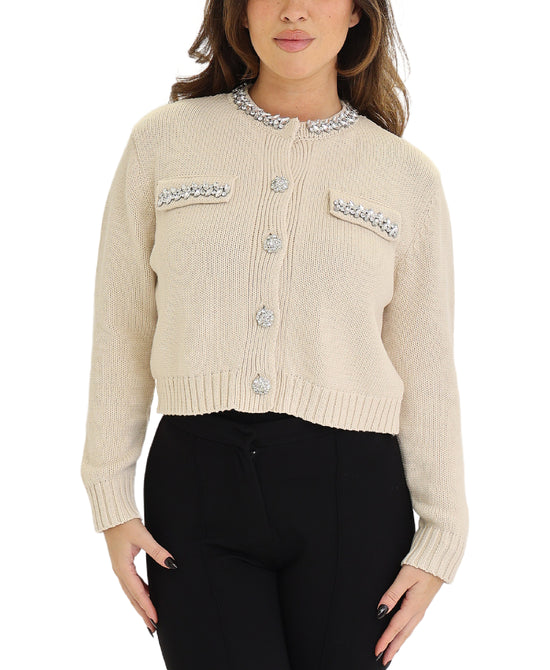 Jeweled Cardigan Sweater view 