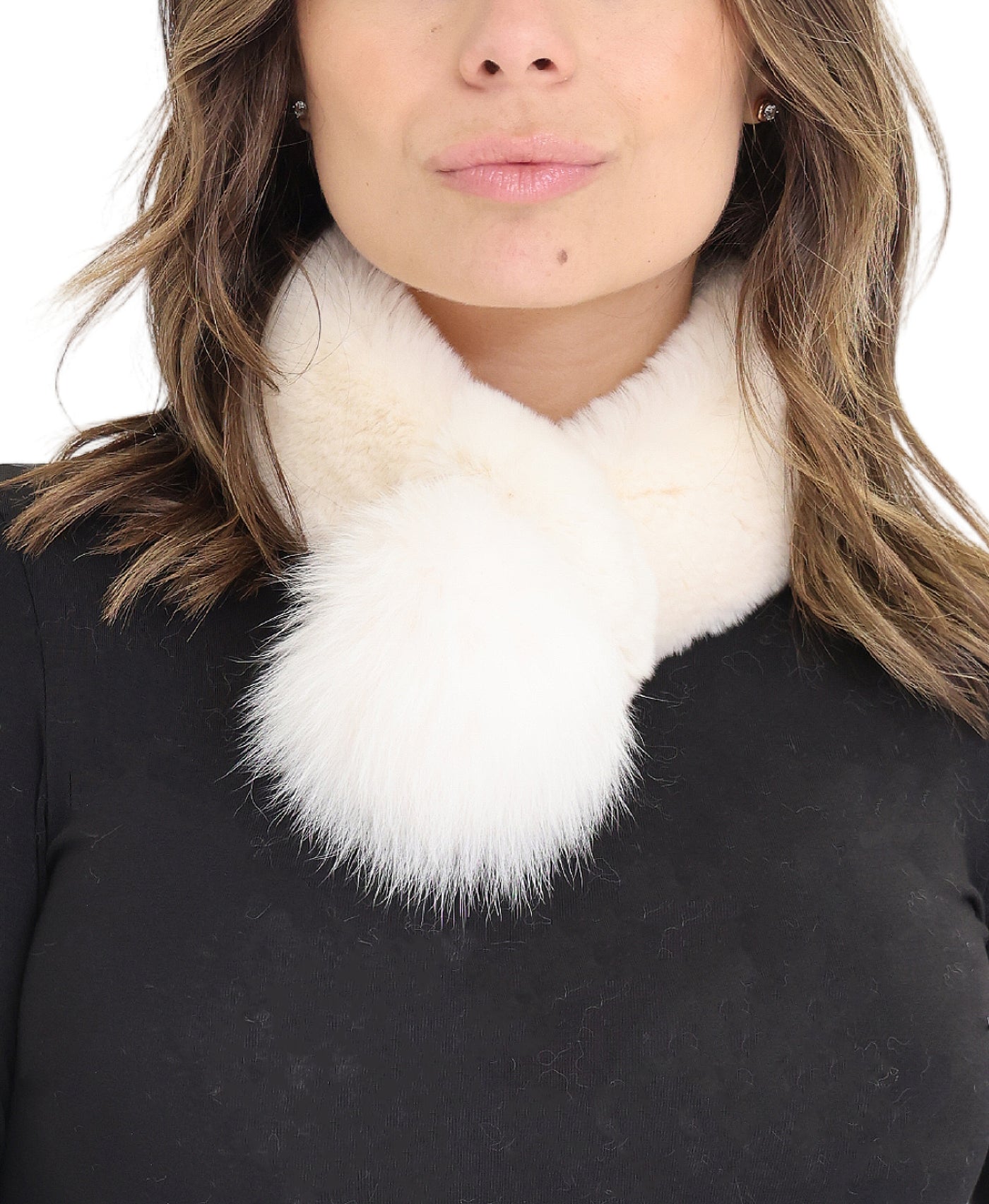 Pull Thru Scarf w/ Pom view 1