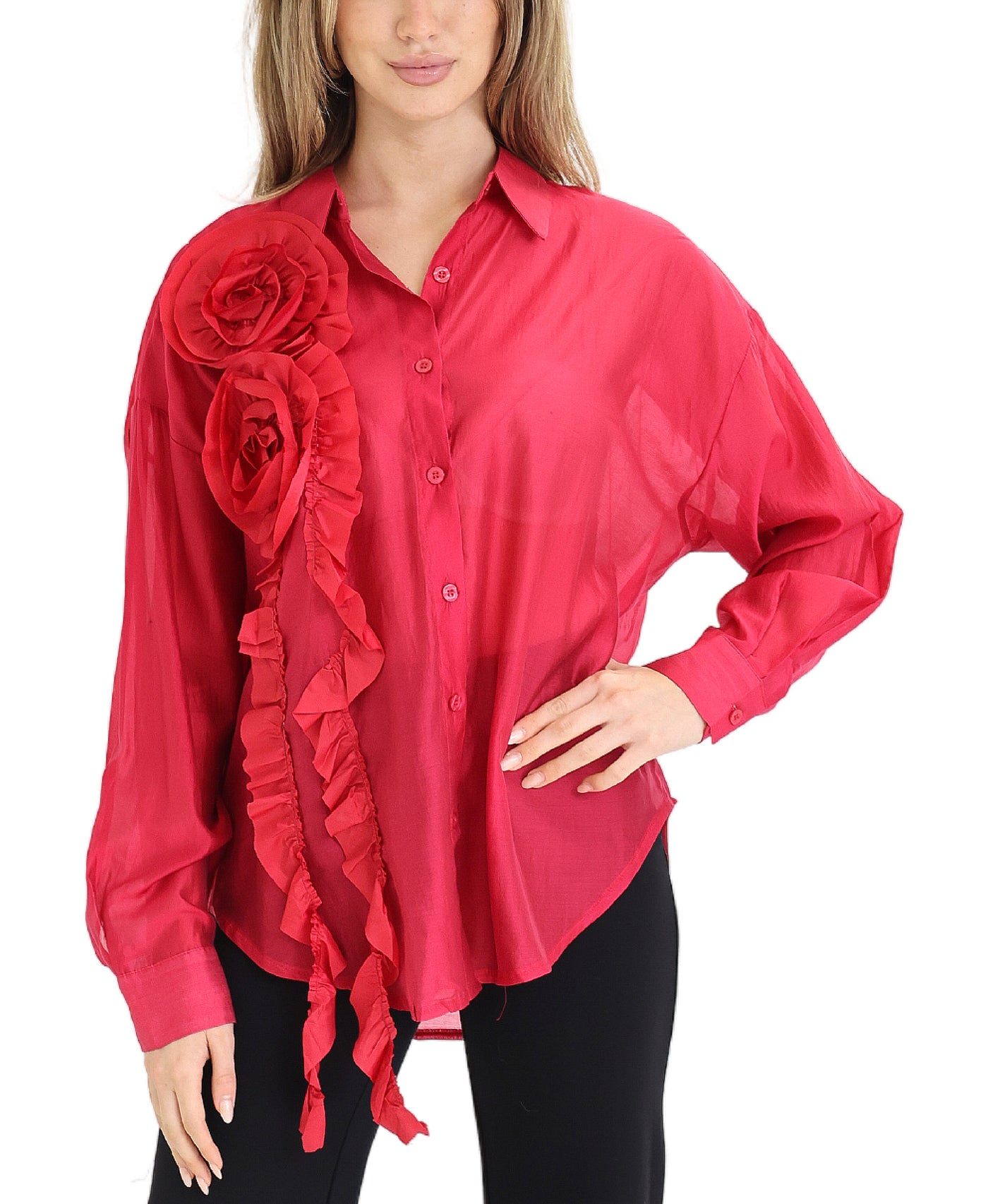 3D Flower Blouse view 1